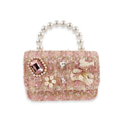 Tweed Teddy & Jewel Purse