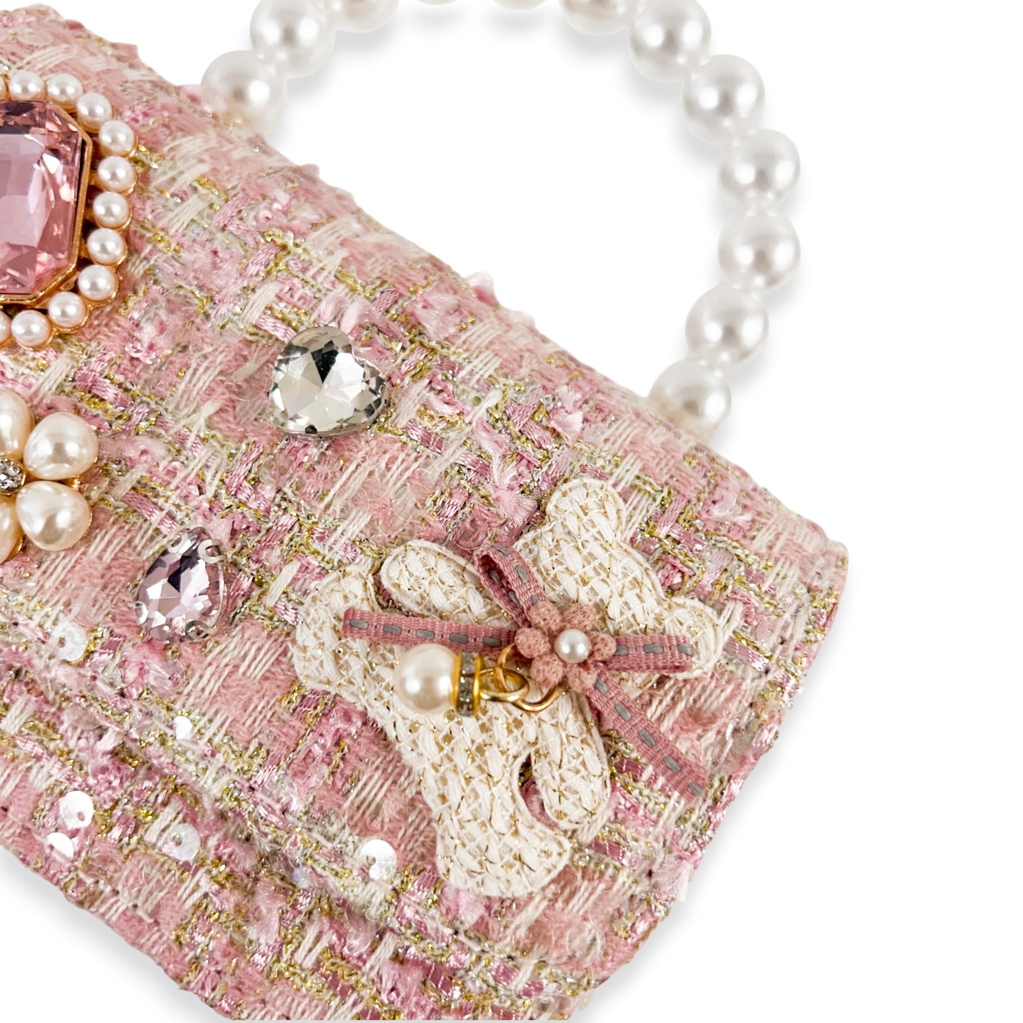 Tweed Teddy & Jewel Purse