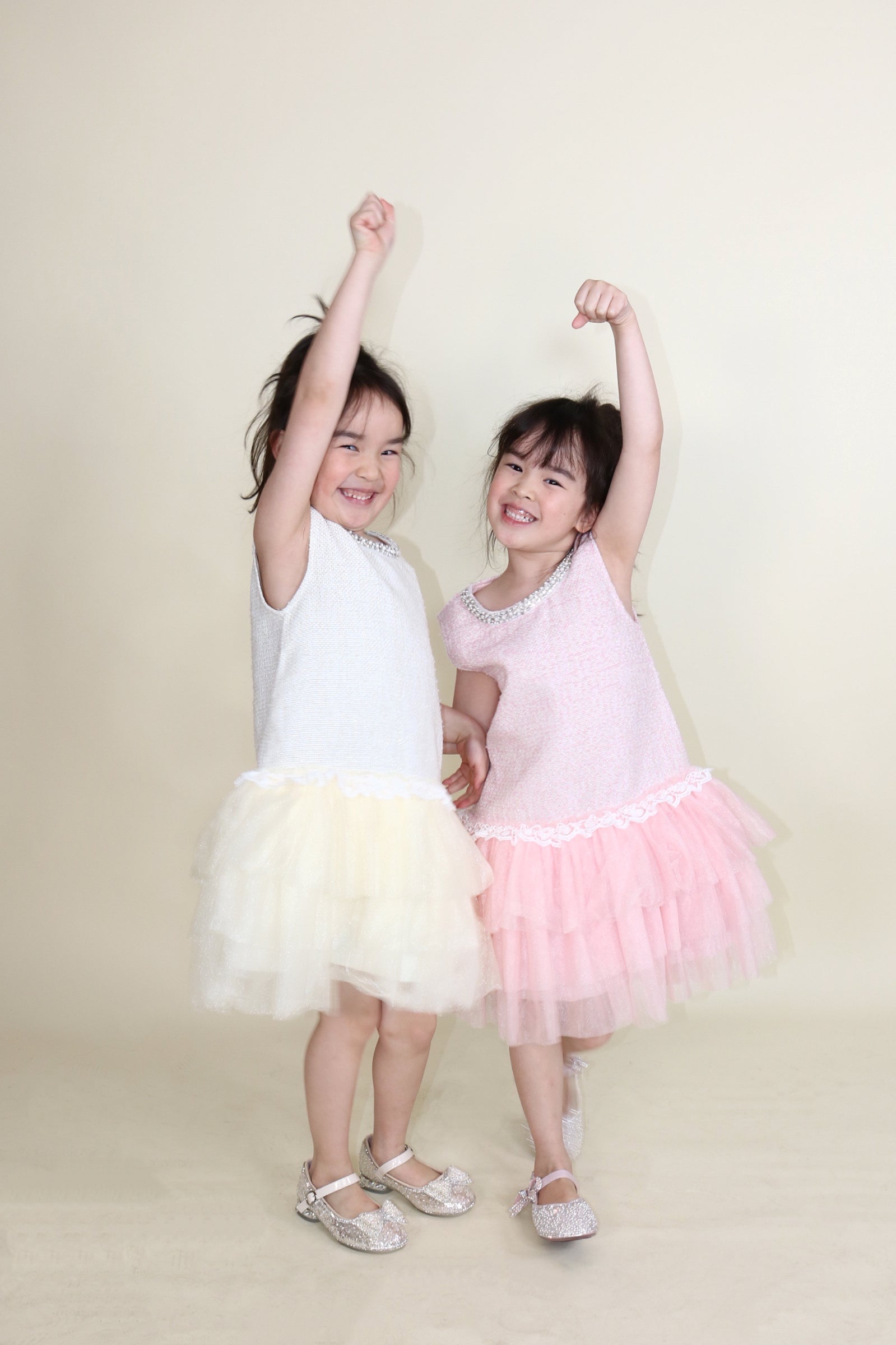 Sleeveless Tweed Tulle Dress - doe a dear