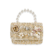 Tweed Teddy & Jewel Purse