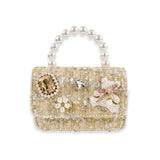 Tweed Teddy & Jewel Purse