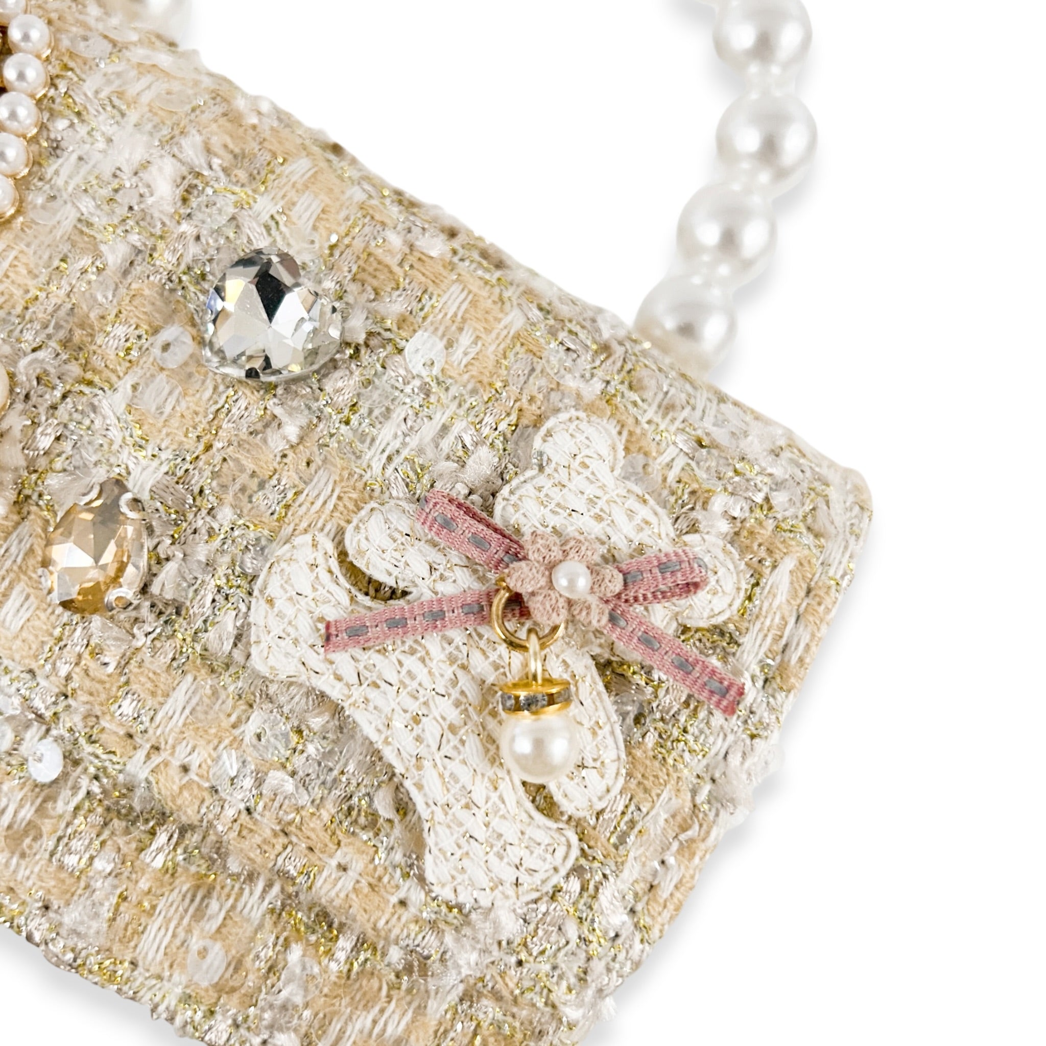 Tweed Teddy & Jewel Purse
