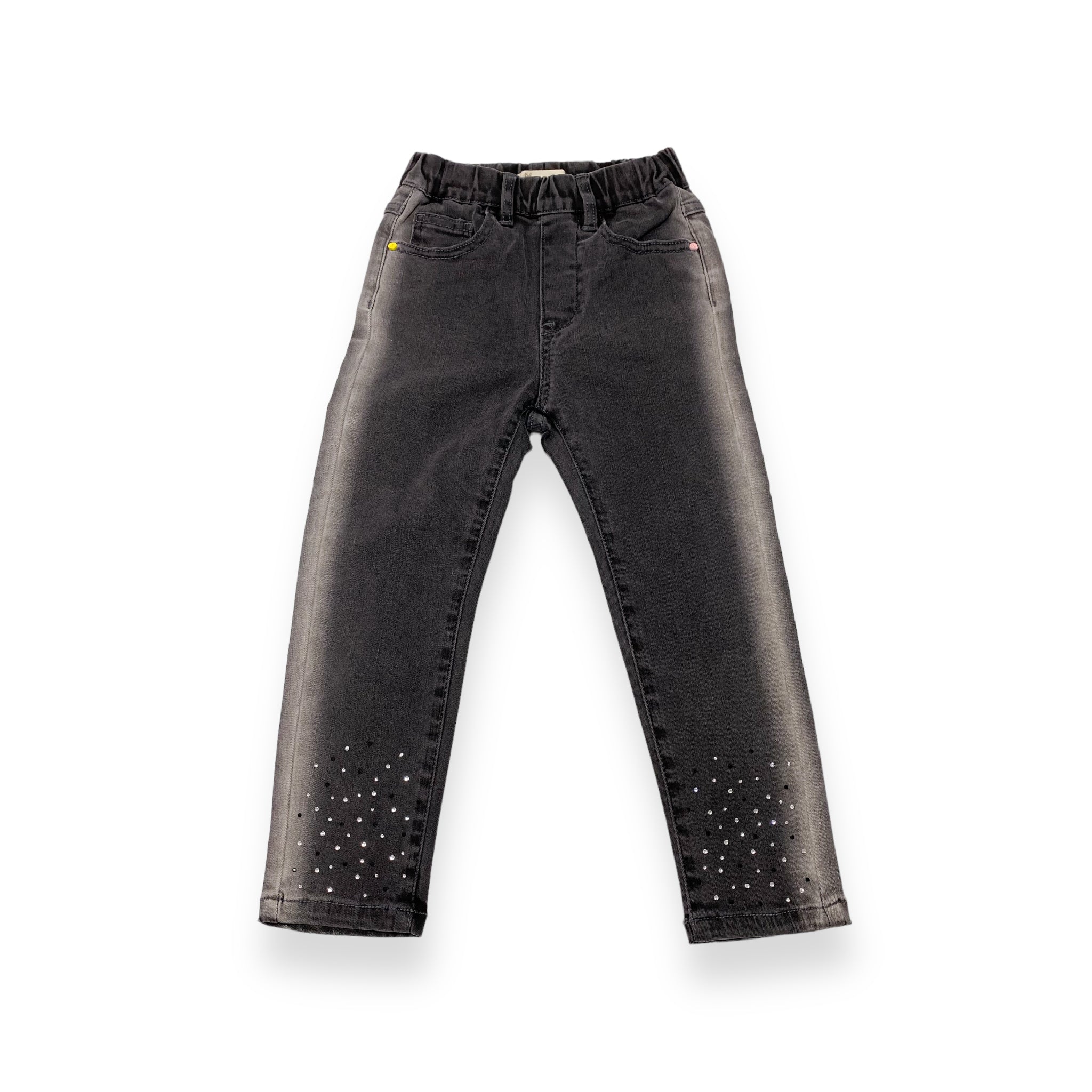 Black & Sliver Stone Skinny Jeans - doe a dear