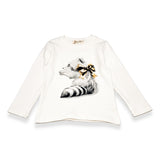 Crew Raccoon Bow Graphic Tee