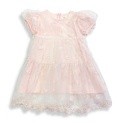 Pink Heart Candy Embroidery Mesh Dress - doe a dear