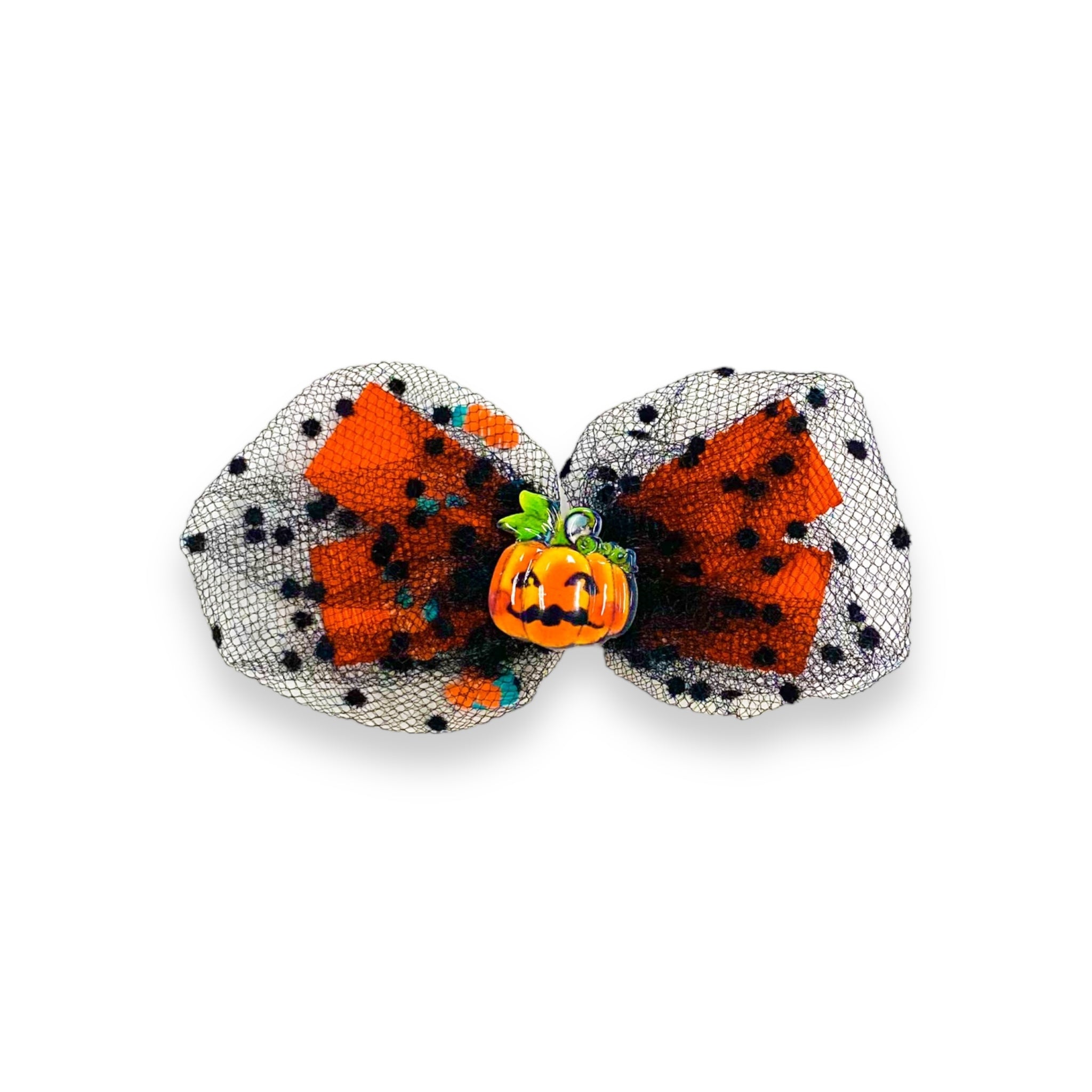 Pumpkin Bow Clip - doe a dear