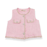Novelty Button Tweed Vest