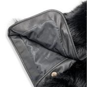 Leather Trimmed Faux Fur Vest - doe a dear