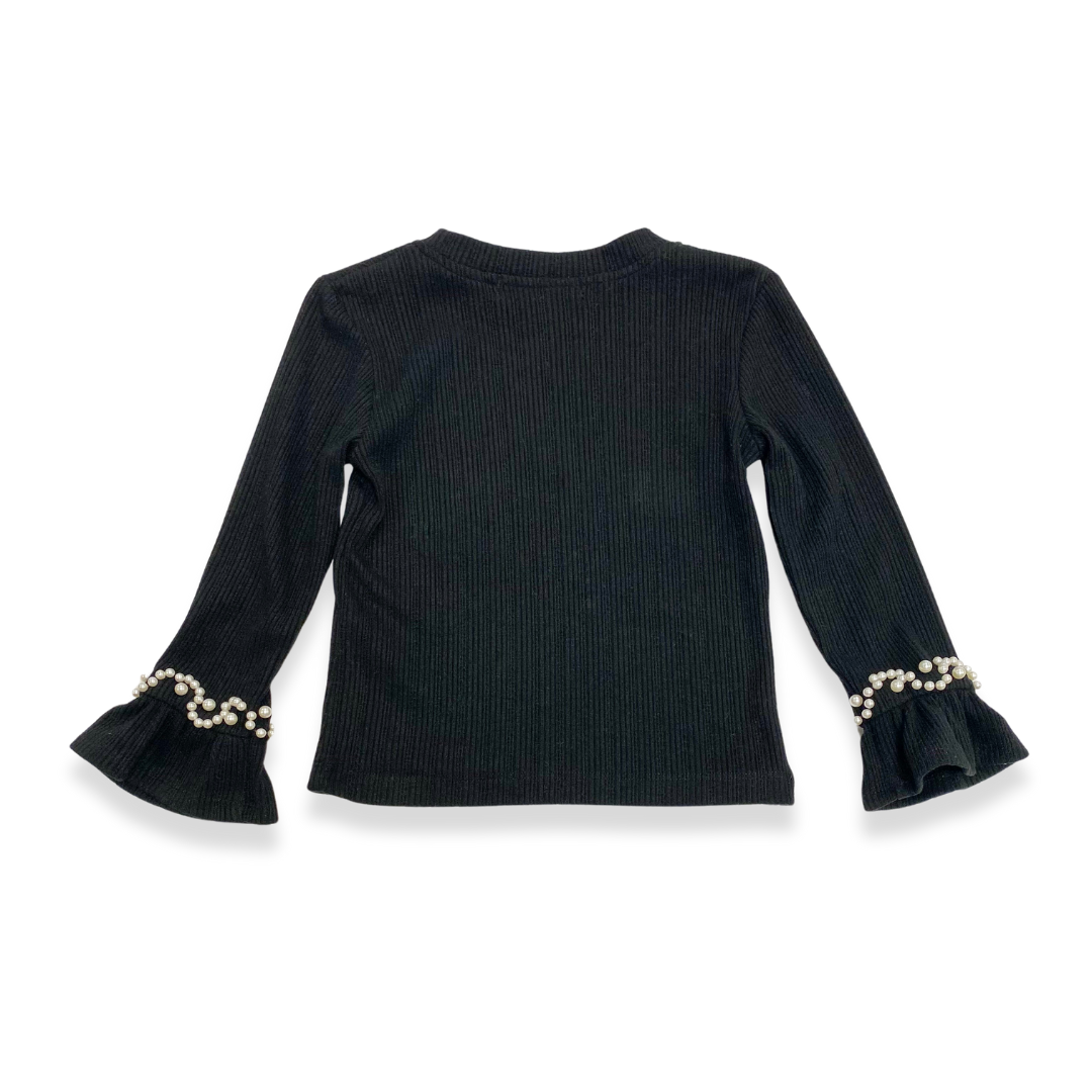 PEARL TRIM BELL SLV TOP - doe a dear