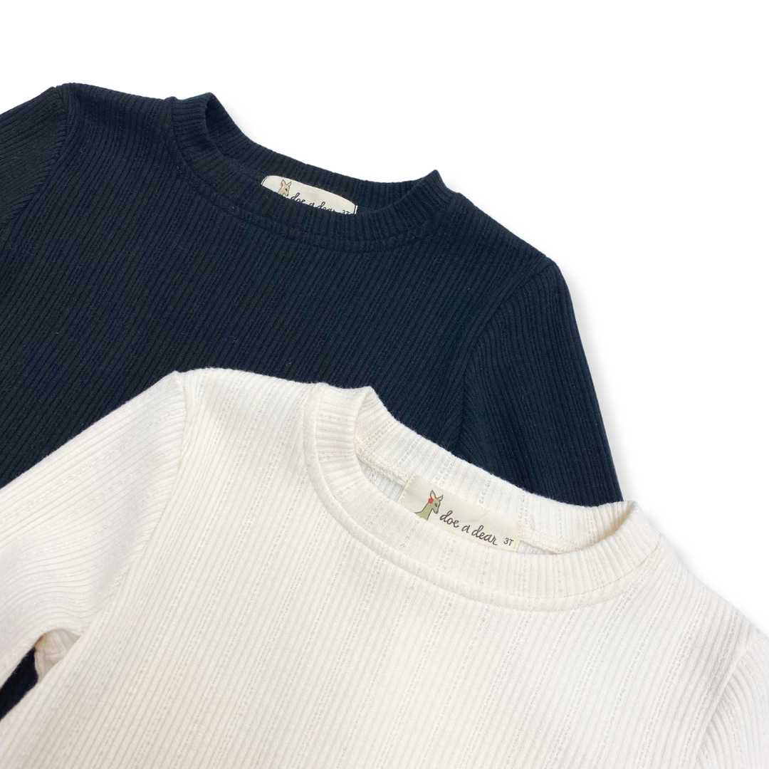 PEARL TRIM BELL SLV TOP - doe a dear
