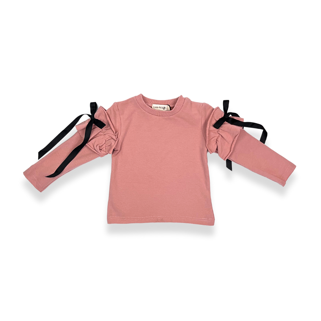 Ruffle Sleeves Sweatshirt - doe a dear