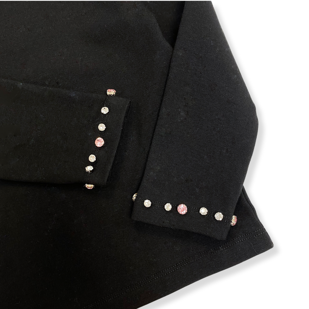 Rhinestone Trim Top - doe a dear