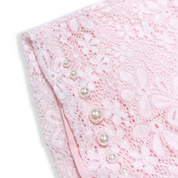Pink Lace Shorts - Pink - doe a dear