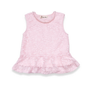 Pink Lace Vest - Pink - doe a dear