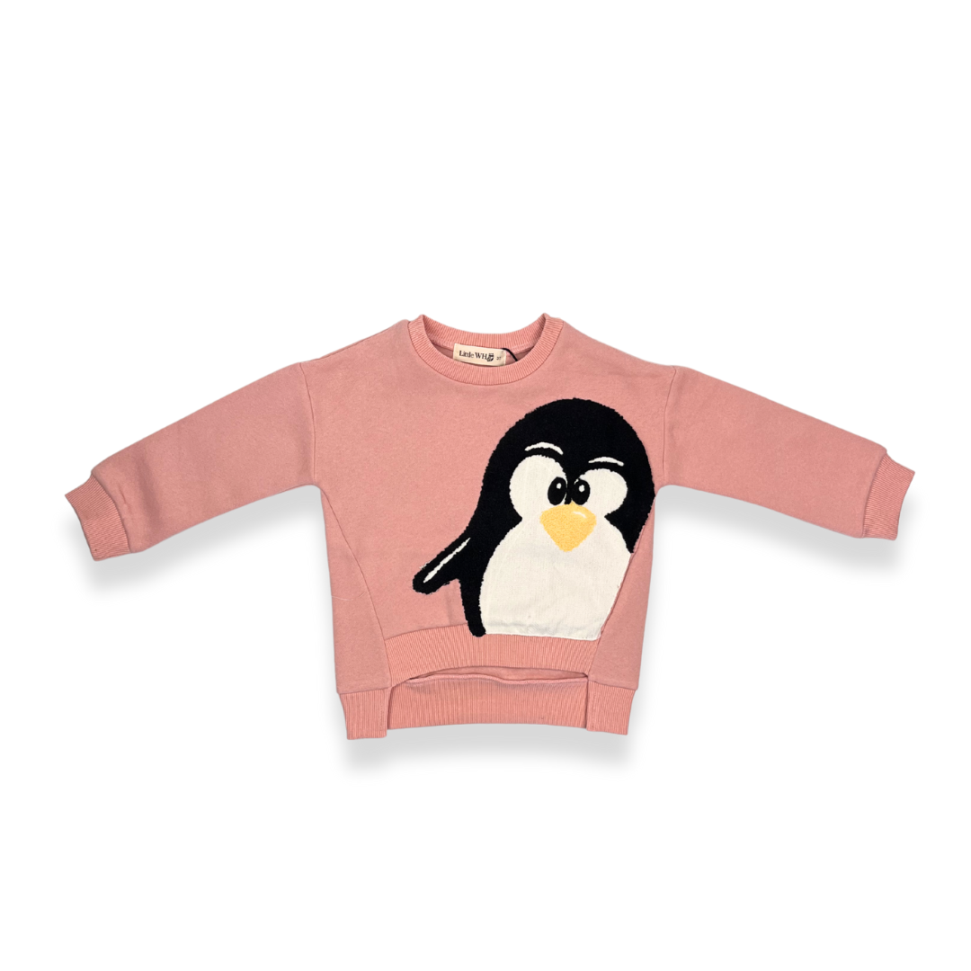 Penguin Sweatshirt - PINK - doe a dear