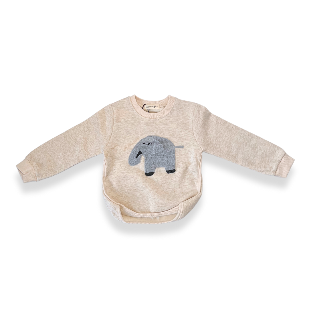 Elephant Patch Sweatshirt - doe a dear