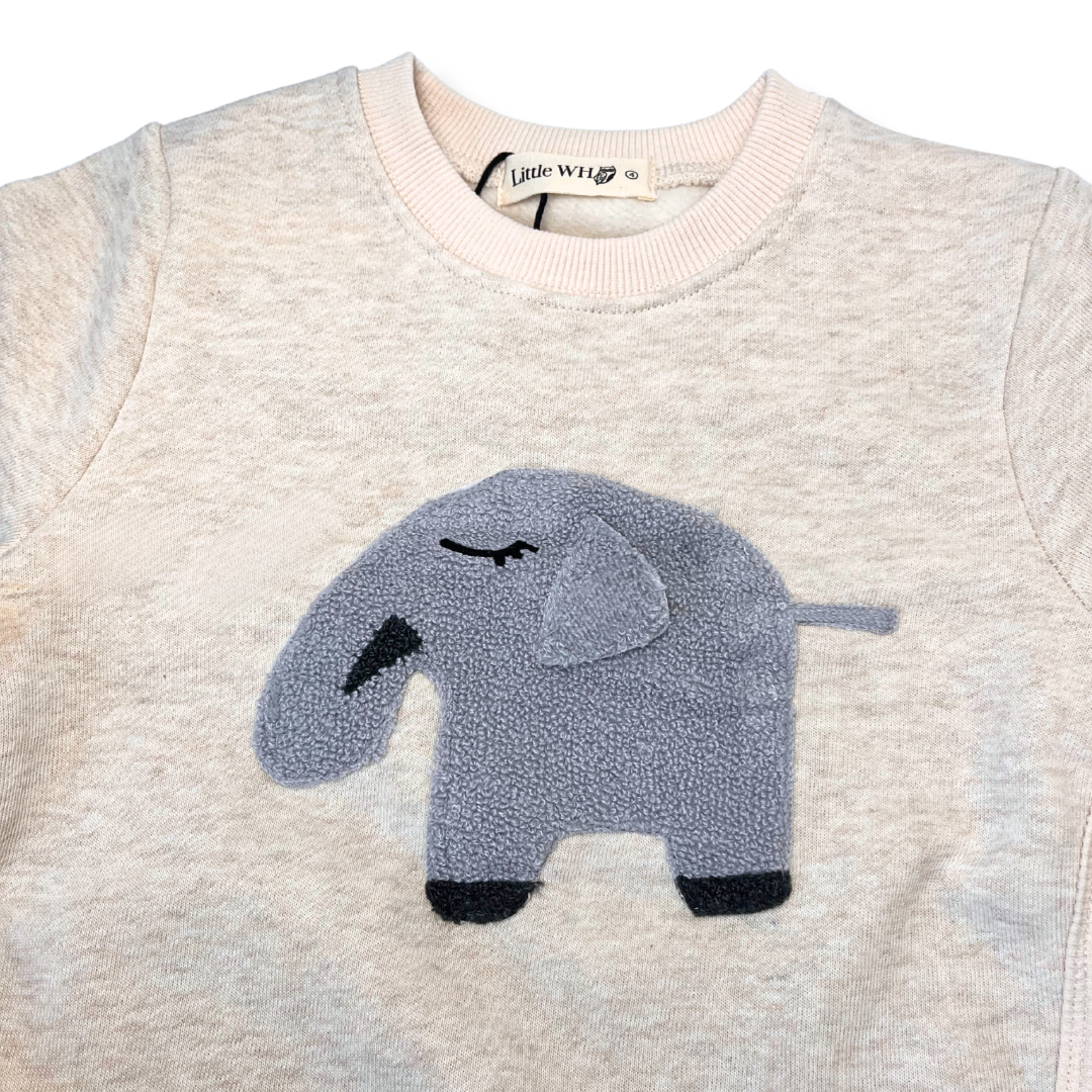 Elephant Patch Sweatshirt - doe a dear