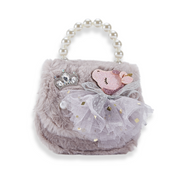 Unicorn Furry Purse - Grey - doe a dear