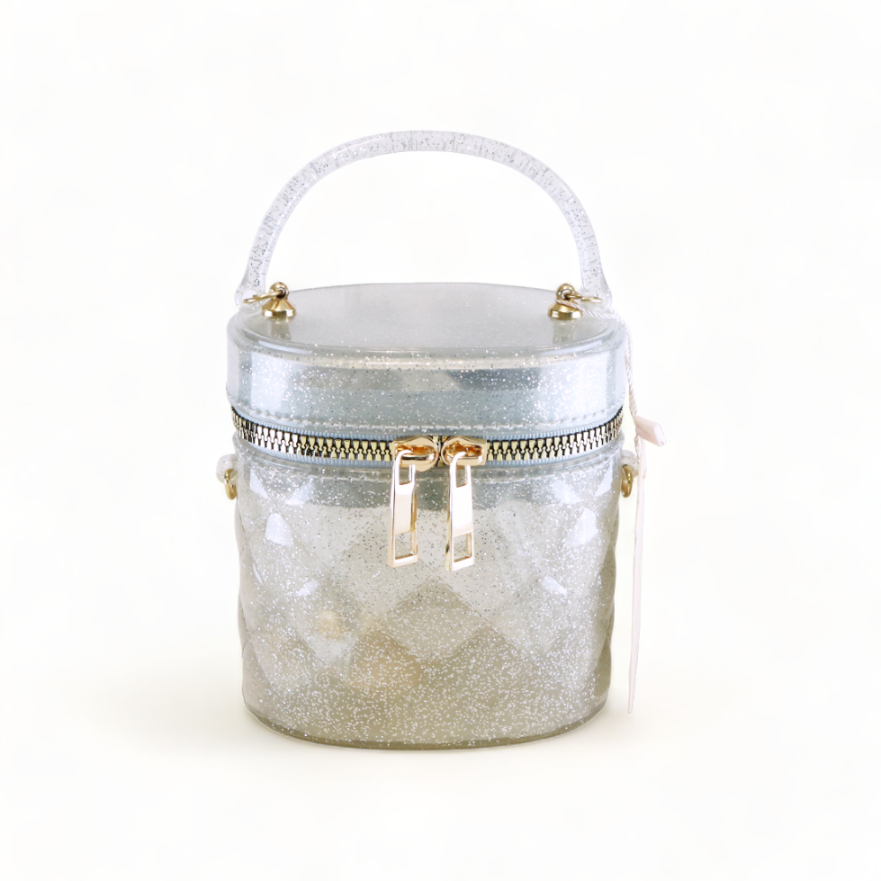 Cylindrical Jelly Purse - Silver - doe a dear