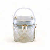 Cylindrical Jelly Purse - Silver