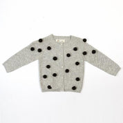 Allover Pom Poms Wooly Cardigan - doe a dear