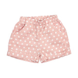 Elastic Waist Polka Dot Shorts w/ Pockets