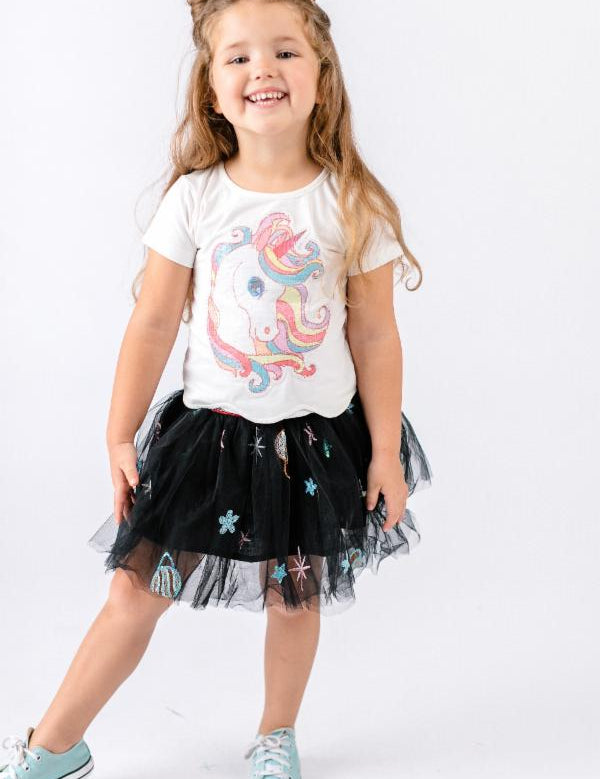 Rainbow Waist Space Tutu - Doe a Dear 