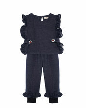 Apron Top & Ruffle Hem Pants Set - doe a dear