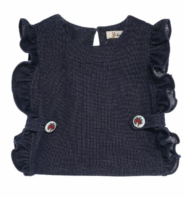 Apron Top & Ruffle Hem Pants Set - doe a dear