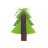 Christmas Tree Hair Clip - Green