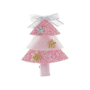 Pink Christmas Tree Hair Clip - doe a dear