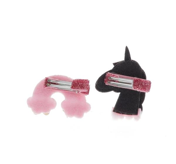Glitter Unicorn & Rainbow Hair Clip - doe a dear