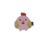 Glittered Hen Hair Clip