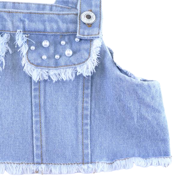 Studded Pearl Denim Vest - doe a dear