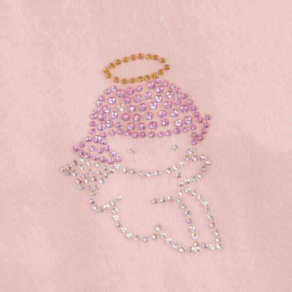 Pink Sequin Angel Wings Tee - doe a dear