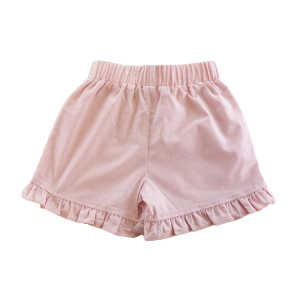Ruffle Hems Shorts - Pink
