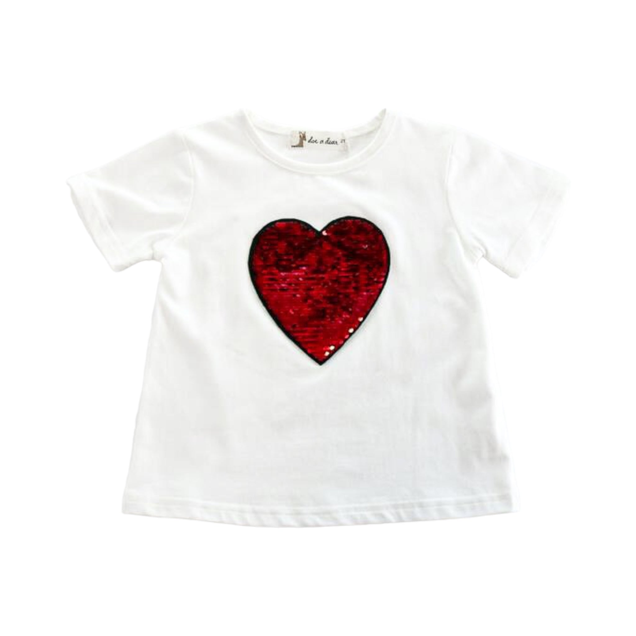  Heart Sequined Patch - doe a dear