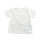 Cotton Tee w/ Heart Sequined Patch