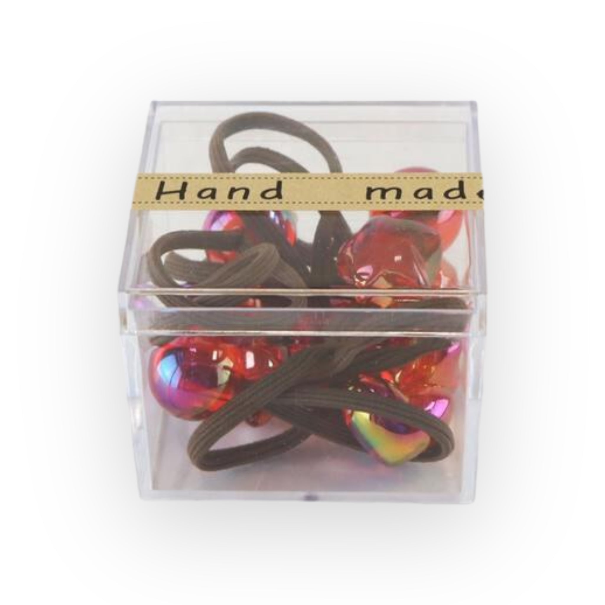 10pcs Mix Red Elastic Hair Ties - doe a dear