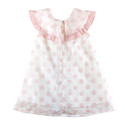 Dotted Sheer Dress - Pink - doe a dear