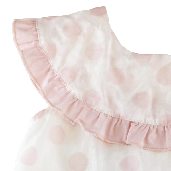 Dotted Sheer Dress - Pink - doe a dear