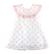 Dotted Sheer Dress - Pink - doe a dear
