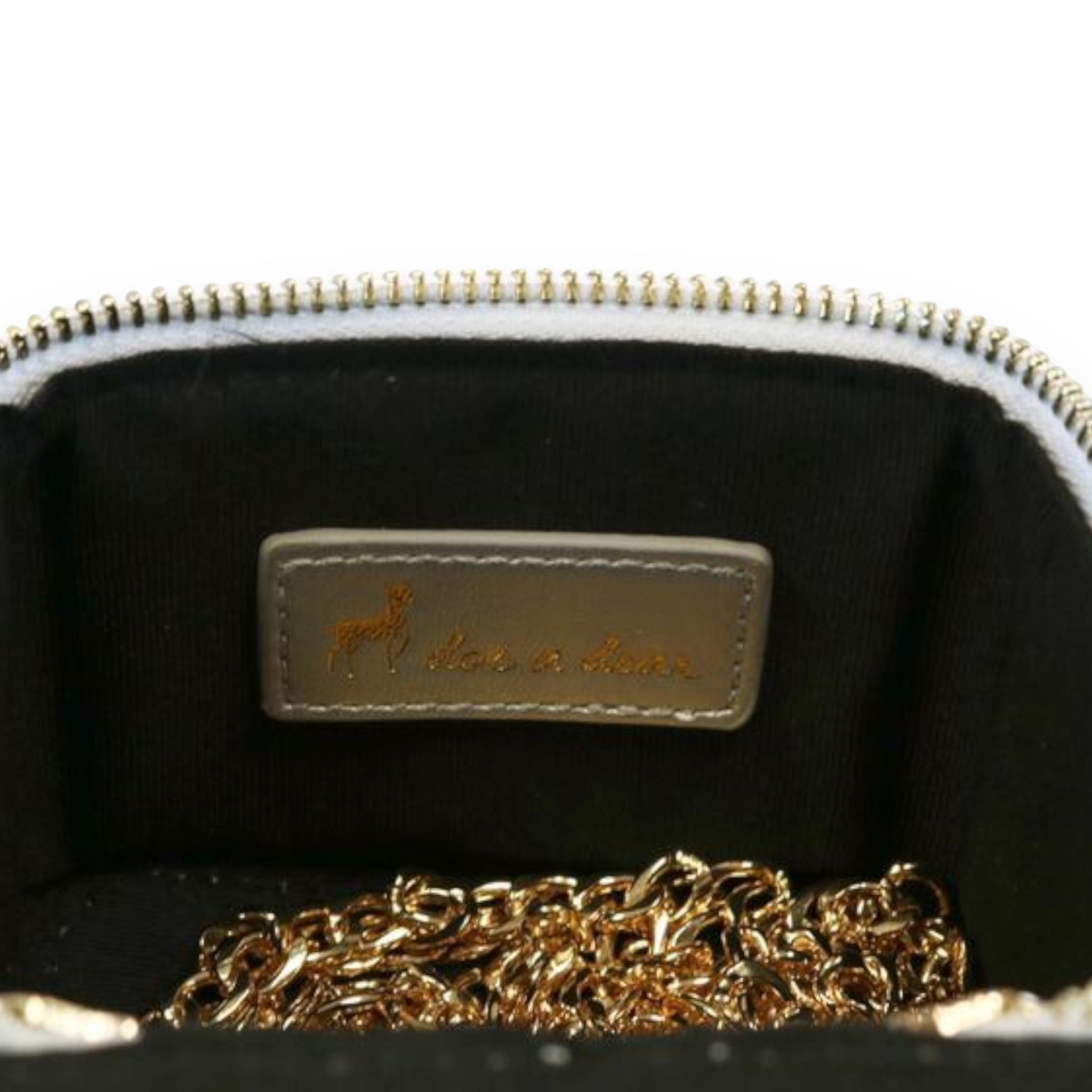 Quilted Top-Handle Bag w/ Charms - White - doe a dear