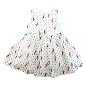 Sleeveless Dotted Lipstick Dress - doe a dear