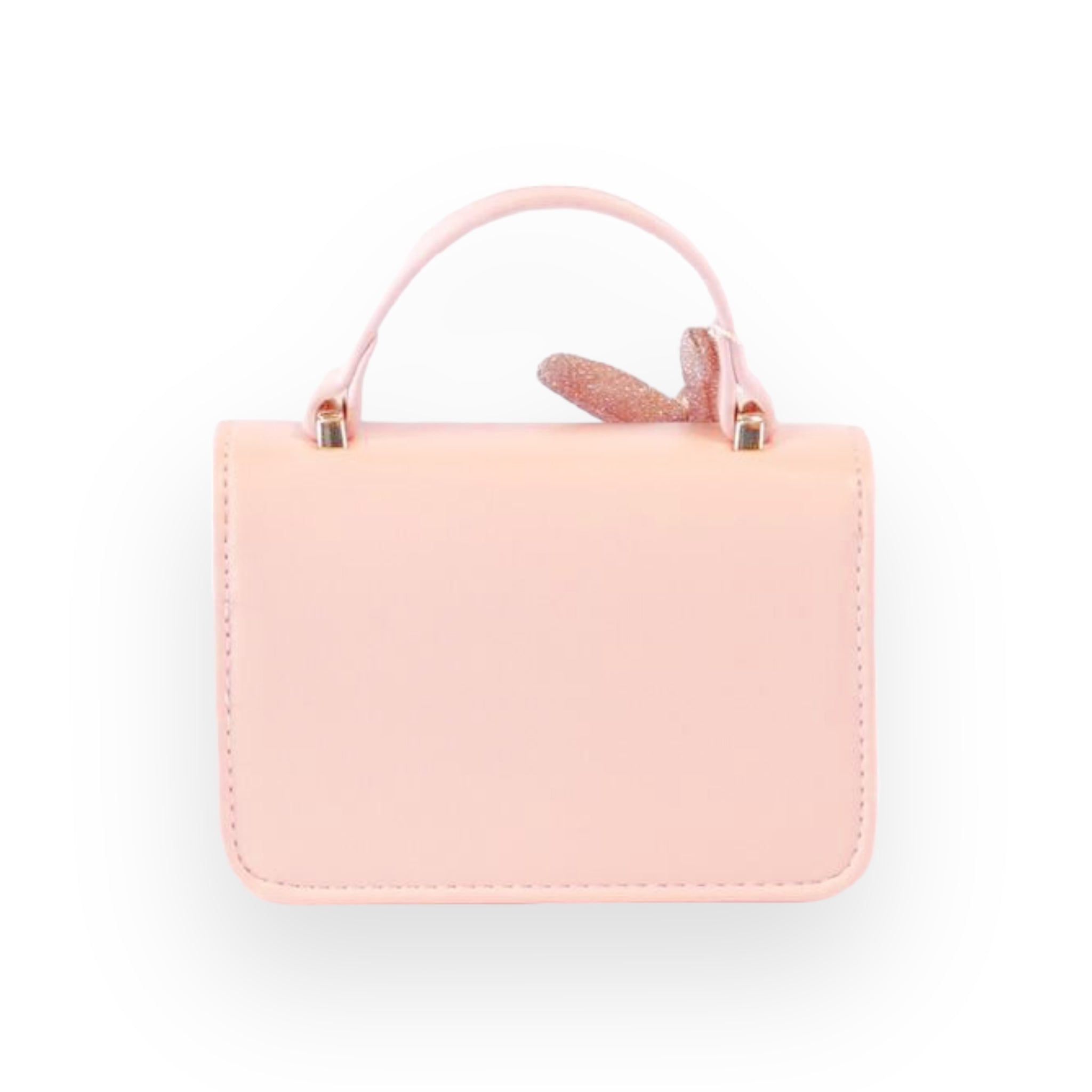 Bunny Applique Purse - Pink - doe a dear