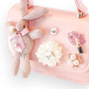 Bunny Applique Purse - Pink - doe a dear