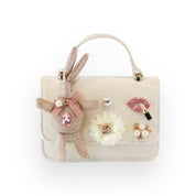 Bunny Applique Purse - Cream - doe a dear