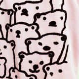 Pink Bear Textural Embroidery Tee