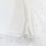 Iridescent Rhinestone and pearls white Tutu