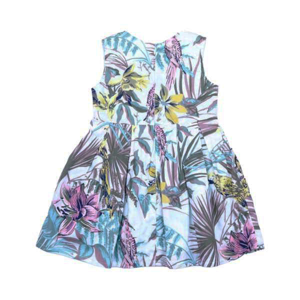 Parrot Print A-Line Dress - doe a dear